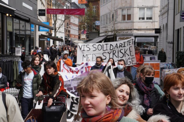 Skolestrejker i solidaritet med de syriske flygtninge